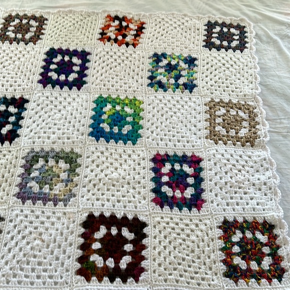 Homemade granny square afghan 38”x 46” - Picture 3 of 8